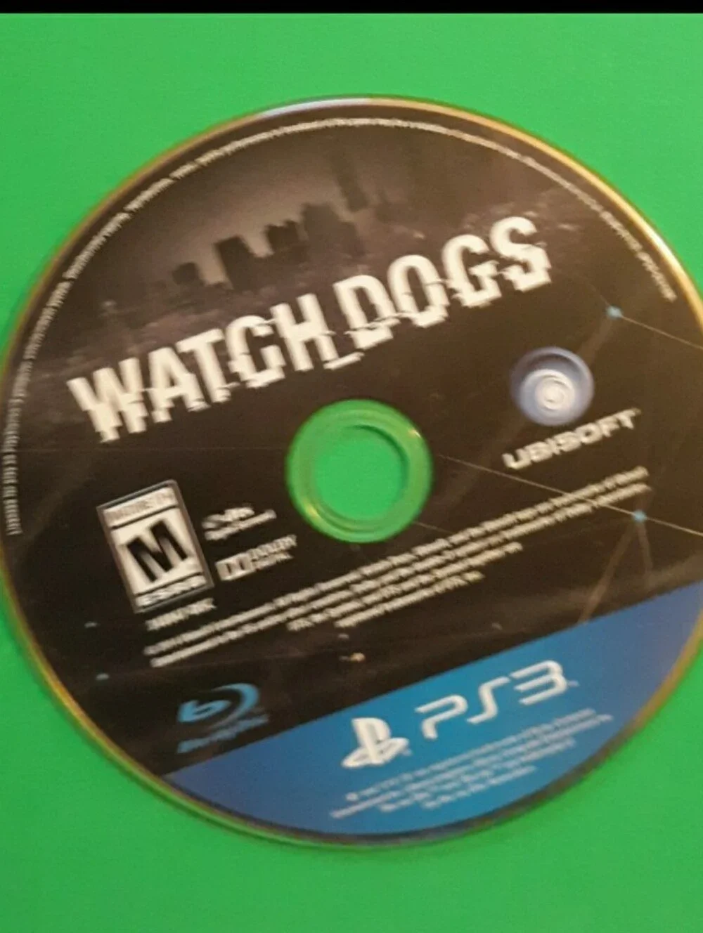 Sony Watch Dogs PS3 Disc - Black and Blue